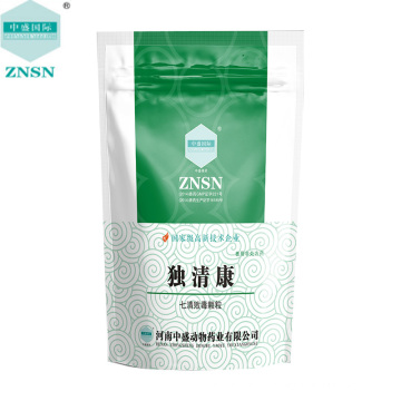 Animal medicine Qiqing Baidu granules for Hot and humid diarrhea and white scour of chicken